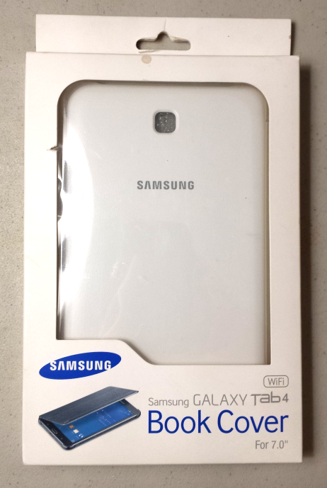 White Samsung Book Cover Case for Samsung Galaxy Tab 4 7.0&quot; - $4.00