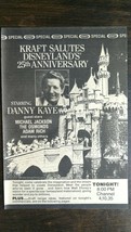 Vintage 1981 Disneyland&#39;s 25th Anniversary Danny Kaye Original TV  Ad 721 - £7.52 GBP