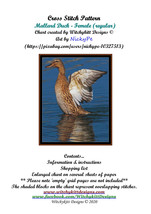 Mallard Duck - Female ~~ Cross Stitch Pattern - $19.95