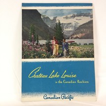 1946 July 13th Menu Chateau Lake Louise Canadian Pacific Railroad Floral Design - £15.02 GBP