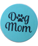 Dog Mom Paw Print Auto Car Coaster Absorbent Stone - £3.92 GBP