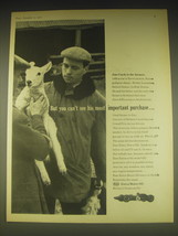 1962 Esso Extra Motor Oil Ad - Jim Clark is the farmer - $18.49