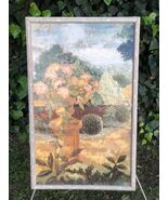 ISABELLE De BORCHGRAVE Original HUGE GARDEN LANDSCAPE Babelle Oil on Can... - $1,089.00