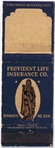 Matchbook Cover Provident Life Insurance Bismark North Dakota - $1.44