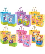 12 Pcs Easter Gift Bags with Handles 6&quot;x9&quot; Easter Reusable Treat Bags fo... - £19.59 GBP