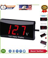 Waterproof 8-16V DC Voltmeter with LED Display - Car &amp; Bike Voltage Mete... - $455.80 MXN