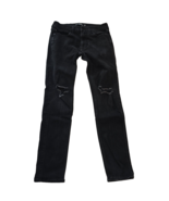 Hollister Jeans Men&#39;s 29x32 Black Skinny Distressed Stretch Denim Cotton... - $25.56 CAD