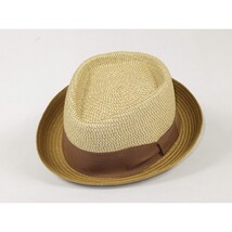 Men's Broner Summer Hat Woven Straw Style TRIPLE CROWN 84-706 Tan image 3