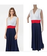 Vintage 70s Mod Palazzo Jumpsuit Red White Blue Dot Sleeveless M L - €59,06 EUR