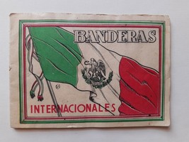 Vintage Mexican Sticker Album BANDERAS INTERNATIONAL FLAGS Complete from... - $93.49