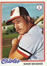 1978 Topps Dave Skaggs 593 Orioles EXMT - £0.74 GBP