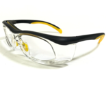 Uvex Sicherheit Brille Rahmen SW06 Mattschwarz Gelb Klar Wrap Z87-2+57-1... - $64.89