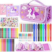 Fruit Scented Washable Markers Set, Art Colored Pencil Case, Glitter Col... - £35.41 GBP