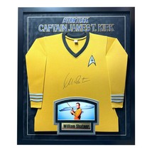 William Shatner Signed Star Trek Yellow Shirt Framed COA JSA Auto Kirk Spock - £1,333.72 GBP