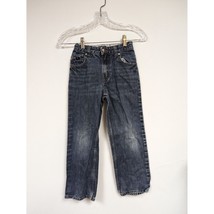 Tony Hawk Boys Jeans Size 7X Straight Leg Adjustable Waist Band Blue - $14.97