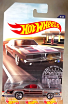 2017 Hot Wheels Vintage American Muscle 8/10 1969 DODGE CHARGER Gray w/Chrome5Sp - £10.22 GBP