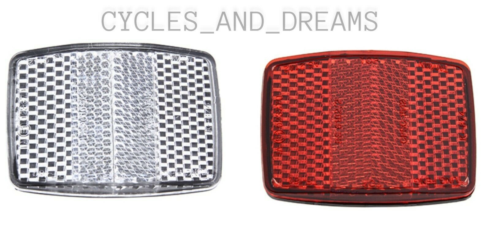 Primary image for PREMIUM Clear Front Reflector OR Red Rear Reflector TF-180, BIKE PARTS REFLECTOR