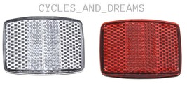 PREMIUM Clear Front Reflector OR Red Rear Reflector TF-180, BIKE PARTS R... - $7.99