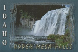 Postcard Upper Mesa Falls Idaho Henry&#39;s Fork The Snake River Unused - £4.74 GBP