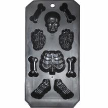 Skeleton Skulls and bones Silicone Pan Candy Chocolate Halloween Mold Ice Tray - £7.85 GBP