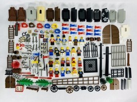 Lot of Vintage LEGO Castle Pirate Western Minifigs, Parts &amp; Pieces - $149.99