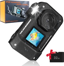 This Ip68 Waterproof 33Ft Underwater Camera With 4K Autofocus Selfie Hd Dual - £100.68 GBP