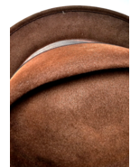 Vintage Brown Disney New York Fedora Hat Miller&#39;s Joggery Utica Mich 21.... - $89.99