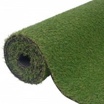 vidaXL Artificial Grass Rectangular Lawn Turf Light Green/Dark Brown - €112,58 EUR