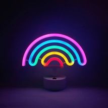 Neon Indoor Night Light, LoveNite Battery Operated Glowing Neon Sign - £19.14 GBP