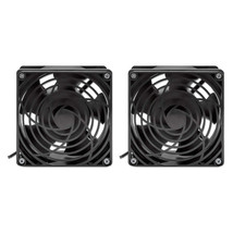 Manhattan 712415 2-FAN VENTILATION UNIT FOR 19 IN. WALLMOUNT CABINETS - £82.53 GBP