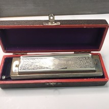 VINTAGE THE SUPER CHROMONICA Harmonica M. HOHNER GERMANY with Box - £54.96 GBP