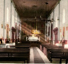 Santa Barbara CA California Mission Interior UDB UNP Postcard Detroit Photograph - £9.04 GBP