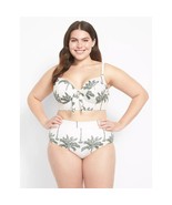 Lane Bryant Cacique Swim Balconette Bikini Top + Swim Brief Sugar Palms ... - €43,84 EUR