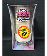 Vtg Solo Cup Dispenser 30 Cups White Plastic 9oz Kitchen Bathroom MCM NO... - €24,58 EUR