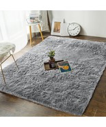 Andecor Soft Fluffy Bedroom Rugs, 4 X 6 Feet Indoor Shaggy Plush Area Ru... - £30.59 GBP