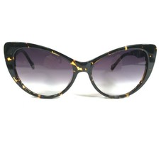 Morgenthal Frederics Sunglasses 724 LEE Brown Yellow Cat Eye w/ Purple Lenses - £67.25 GBP