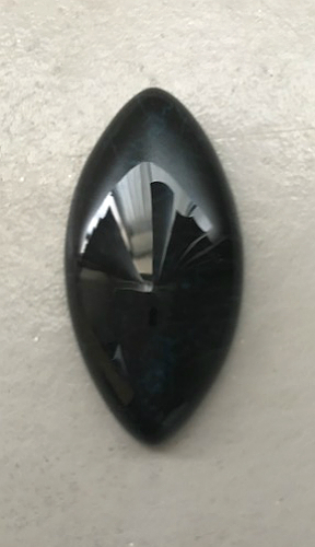 Primary image for Dragon Veins Black Blue Lines 40x20mm, stone cab Marquise cabochon, agate