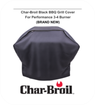 Char-Broil 3-4 Burner Grill Cover Large 62" x 42" Universal Fit, Fits Most BBQ's - $20.00