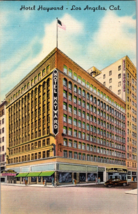 Vtg Postcard Hotel Hayward, Los Angeles Ca. 6th and Springs Streets, Downtown - £5.05 GBP