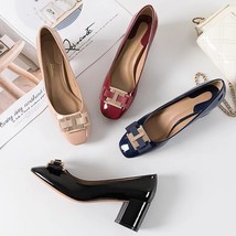 Classic Woman Pumps Bowknot Black Red High Heels - $1,084.12 MXN
