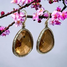 Silpada Sterling Silver Ablaze Peach Pink Checkerboard Glass Earrings W2775 - $58.00