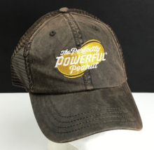 The Perfectly Powerful Peanut Adjustable Mesh Trucker Hat Brown - $6.91