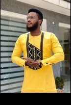 African Agbada 2 Set, African men clothing, African mens Wear, African w... - $200.00