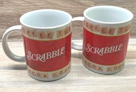 Scrabble Coffee Mug Set of 2 Tea Cocoa Cups Sherwood Brands - $18.98