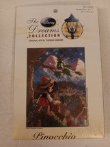 The Disney Dreams Collection Art by Thomas Kinkade Pinocchio Cross Stitc... - $49.99