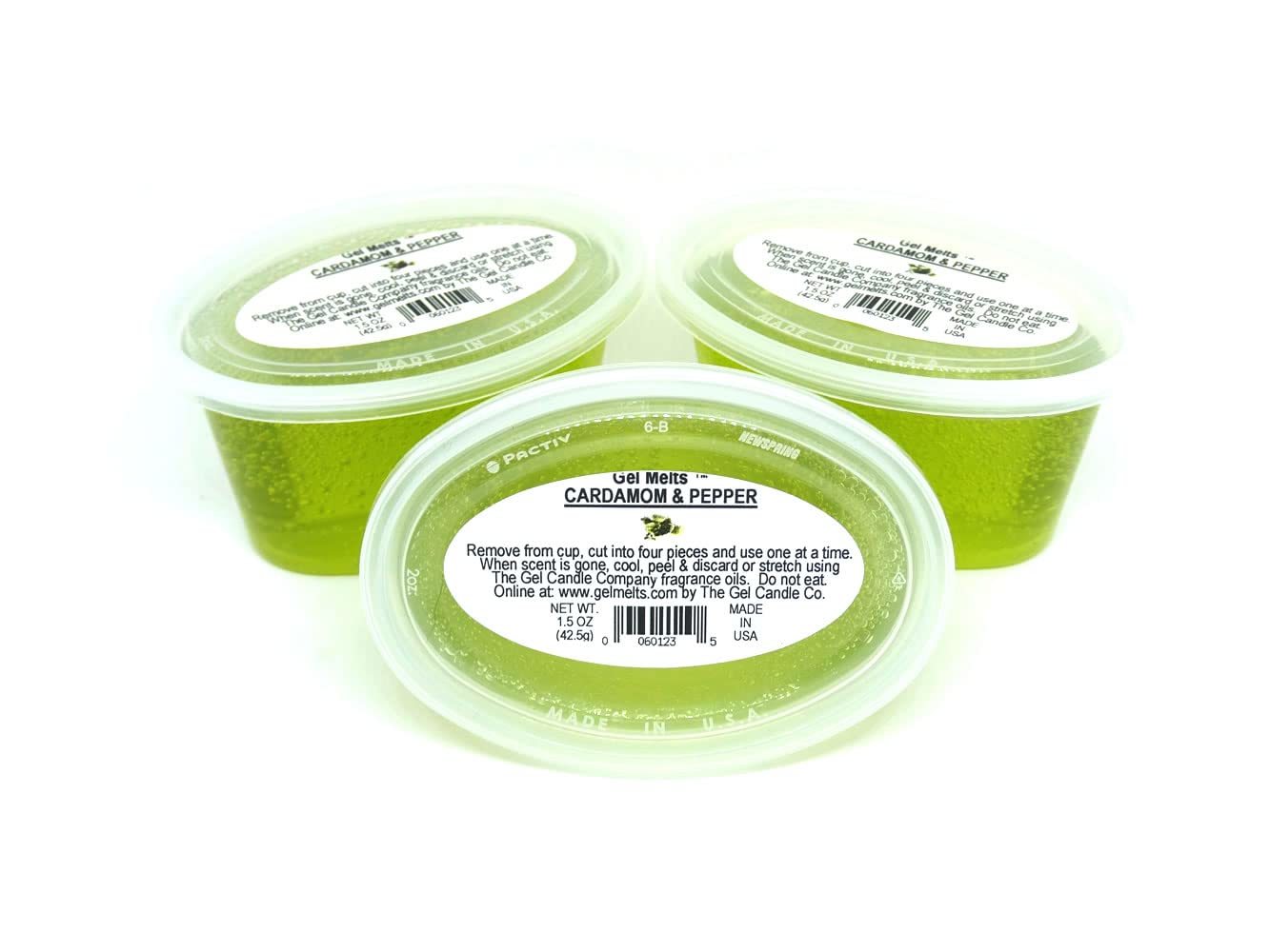 3 Pack CARDAMOM AND PEPPER Aroma Gel Melts Gel Wax For Warmers And Burners By T - $5.77