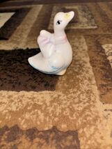 Vintage Ceramic Pastel Painted Duck Figurine - $10.40