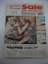 Vintage 1976 Eaton&#39;s 76 Winter Catalog Catalogue - £19.13 GBP