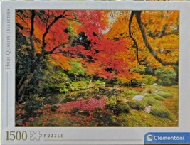 Clemontoni Autumn Park 1500 pc Jigsaw Puzzle Maple Trees Fall Colors   - $28.70