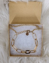 Alfani Womens Rolo Chain Link Bracelet Gold Tone - £14.15 GBP